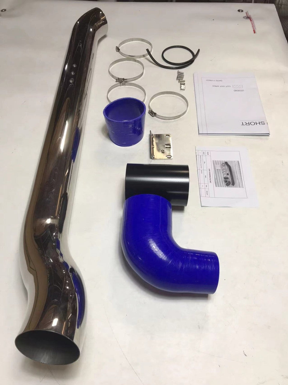 Silver Stainless Steel Snorkel For TOYOTA HILUX MK8 2015+ Raised Air Intake Revo