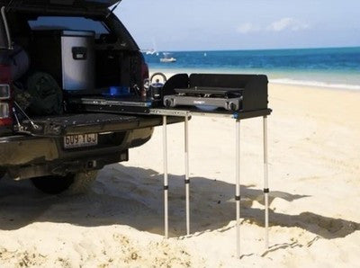 Modular Camping Slide Out Cooking Drawer System 4x4 Kitchen Setup Overland Black