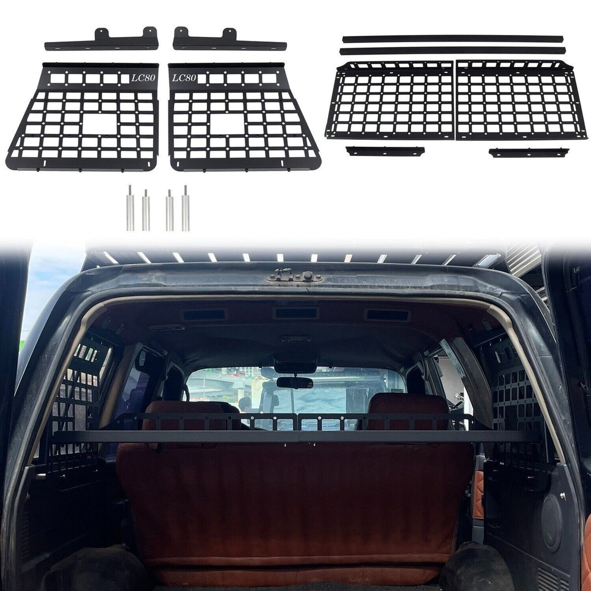 Rear Shelf Storage Panel for Toyota Land Cruiser 80 Series LC80 Luggage Rack 4x4