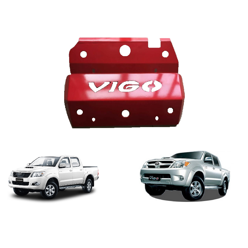 HEAVY DUTY Skid Plate for TOYOTA HILUX (2005-16) 3MM Steel Red Vigo Mk6 Mk7 4x4