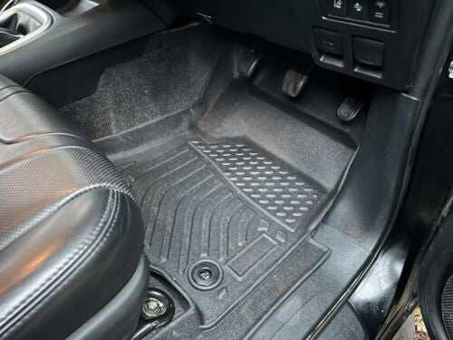 3D Custom Floor Mats TPE All Weather Car Liner For VW AMAROK/ FORD RANGER T9 Double Cab 2022+ (Manual & Automatic)