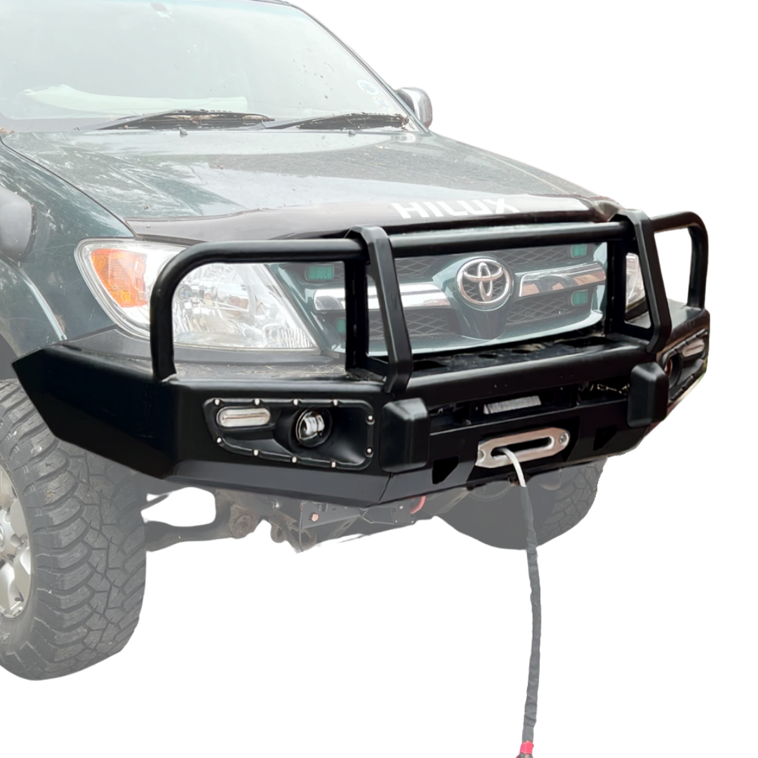 Steel Winch Bumper for Toyota Hilux Mk6 (2005-2011) Metal Bull Bar Oz Style 4x4