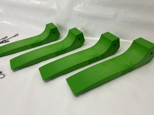 4x Wheel Skates Slippery Jims GREEN Tyre Tire Skids Set Recovery Towing Gear