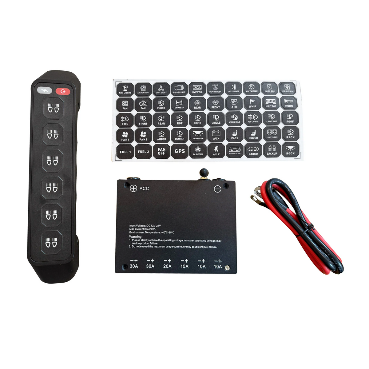 Grab Handle Switch Panel For TOYOTA HILUX (2016+) 6 Gang Wireless Light Control
