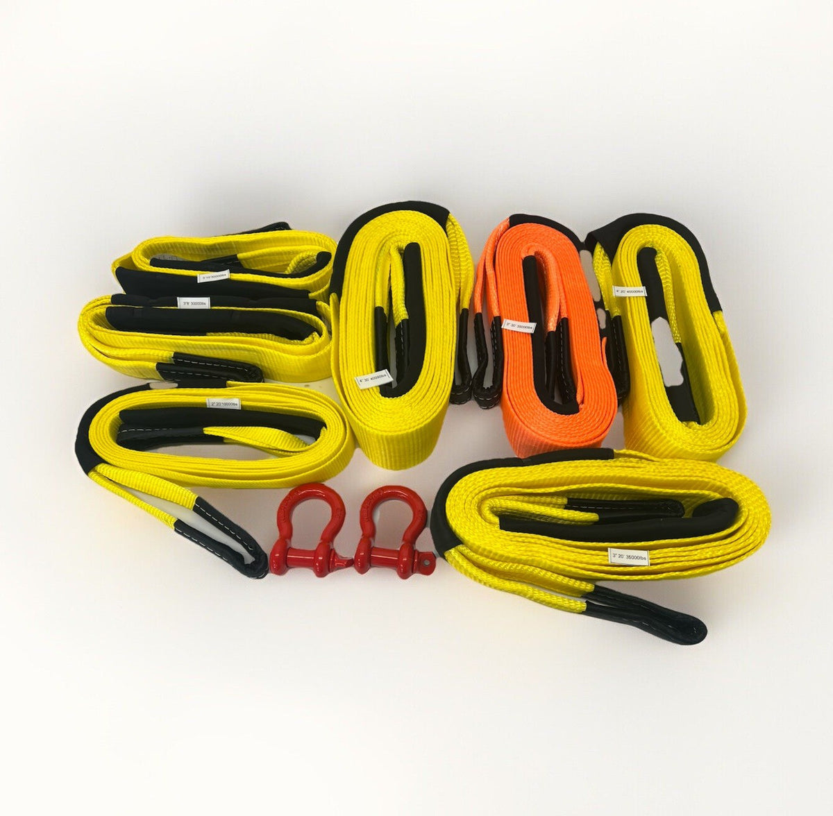 4x4 Recovery Towing Strap (5T to 20T) - 2m to 10m Off Road Tree Strop Tow Sling