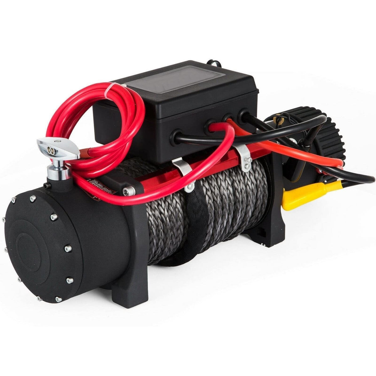 ELECTRIC WINCH 12v 13500lbs SYNTHETIC TRADE CARBON RECOVERY HEAVY DUTY -UK STOCK