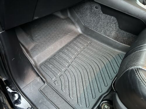 3D Custom Floor Mats TPE All Weather Car Liner For 5th Gen Ford Ranger (2019+) Double Cab (Manual & Automatic)