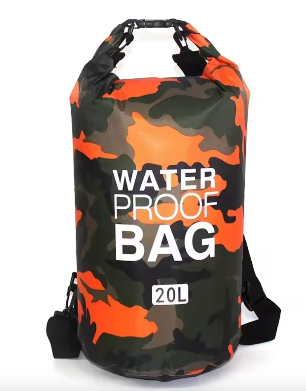 Camo Waterproof Dry Bag - 10L & 20L - Heavy Duty Storage Bag for Camping, Boating, Kayaking, SUP, 4x4, Off Road, Travel, Adventure