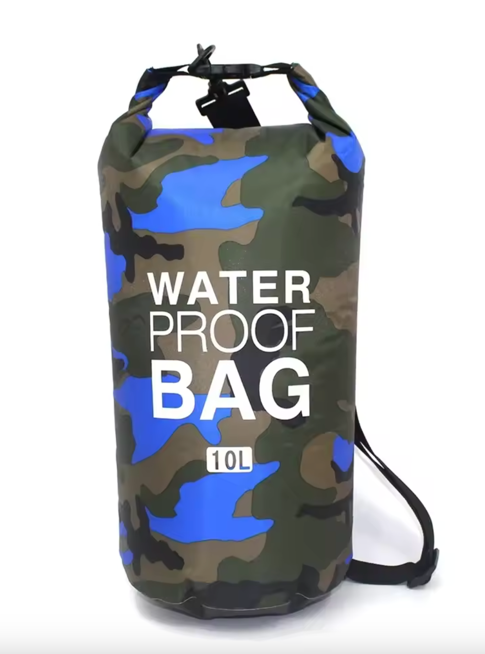 Camo Waterproof Dry Bag - 10L & 20L - Heavy Duty Storage Bag for Camping, Boating, Kayaking, SUP, 4x4, Off Road, Travel, Adventure