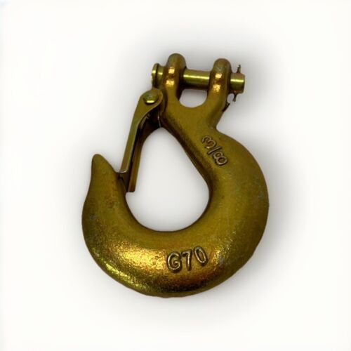 WINCH HOOK 3/8 INCH CLEVIS FORGED G70 FOR WINCHES TO 14,000LB SLIP HOOK SPRING