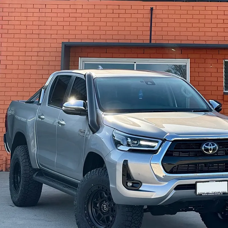Silver Stainless Steel Snorkel For TOYOTA HILUX MK8 2015+ Raised Air Intake Revo