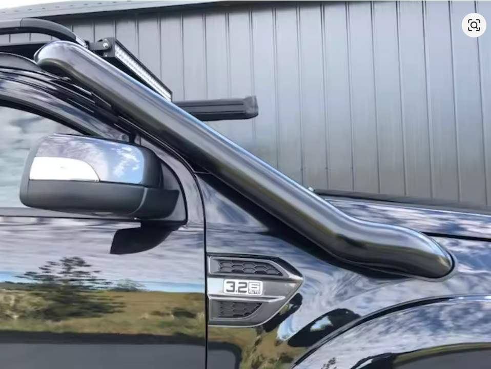 Black Stainless Steel Snorkel For FORD RANGER T7 T8 (2015-22) Raised Air Intake