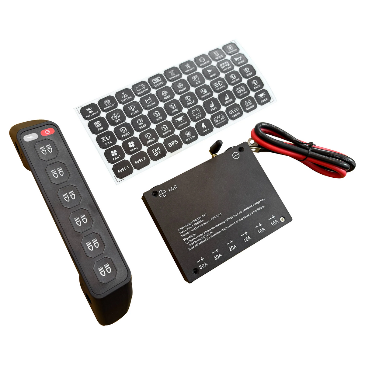 Grab Handle Switch Panel For TOYOTA HILUX (2016+) 6 Gang Wireless Light Control