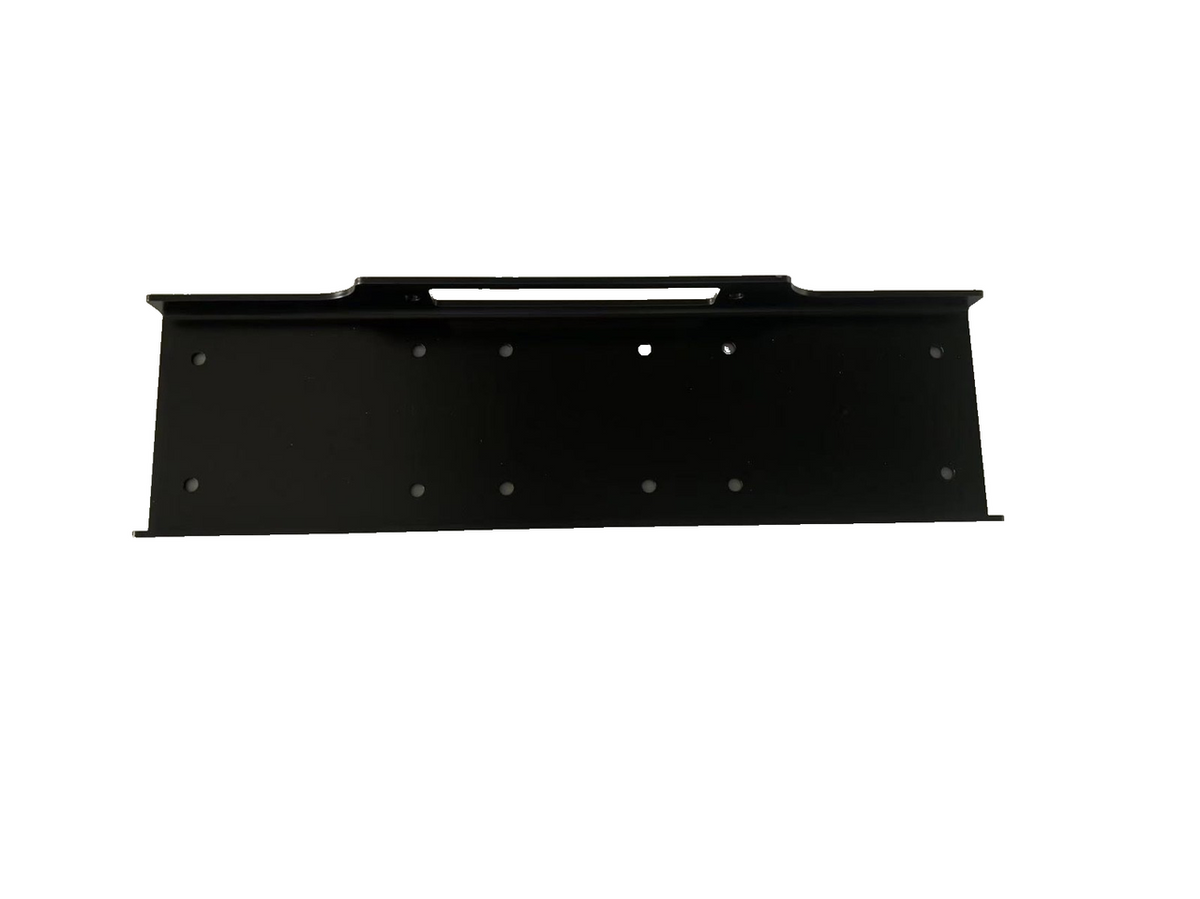Steel Winch Mounting Plate for 13500lbs Winches Universal Fit Black Steel 65cm