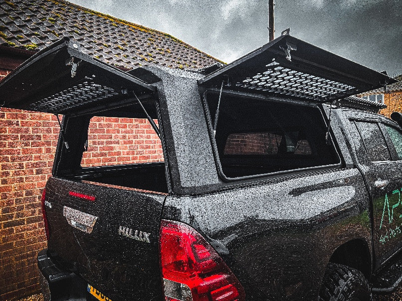 NEW! Aluminium “RAID” Canopy for Toyota Hilux 2016+ Double Cab Metal Black Apex4WD Cover