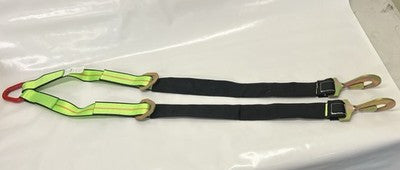 Brother Strap "Even Pull" Winching Recovery Trailer Axle Hook V Bridle D Ring