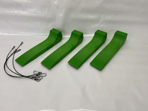 4x Wheel Skates Slippery Jims GREEN Tyre Tire Skids Set Recovery Towing Gear