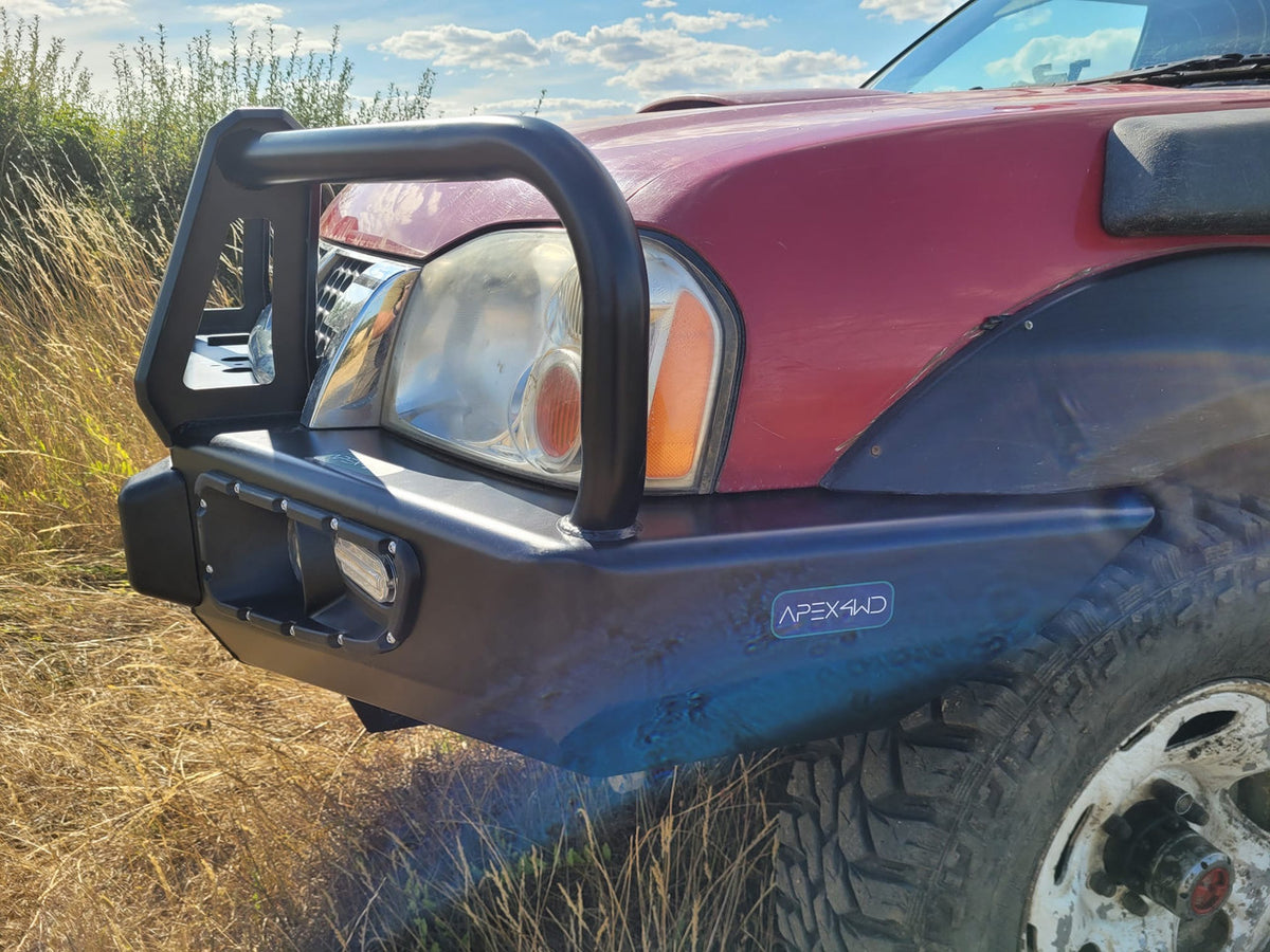 Steel Winch Bumper for NISSAN NAVARA D22 (1997-2005) Metal Bull Bar Oz Style