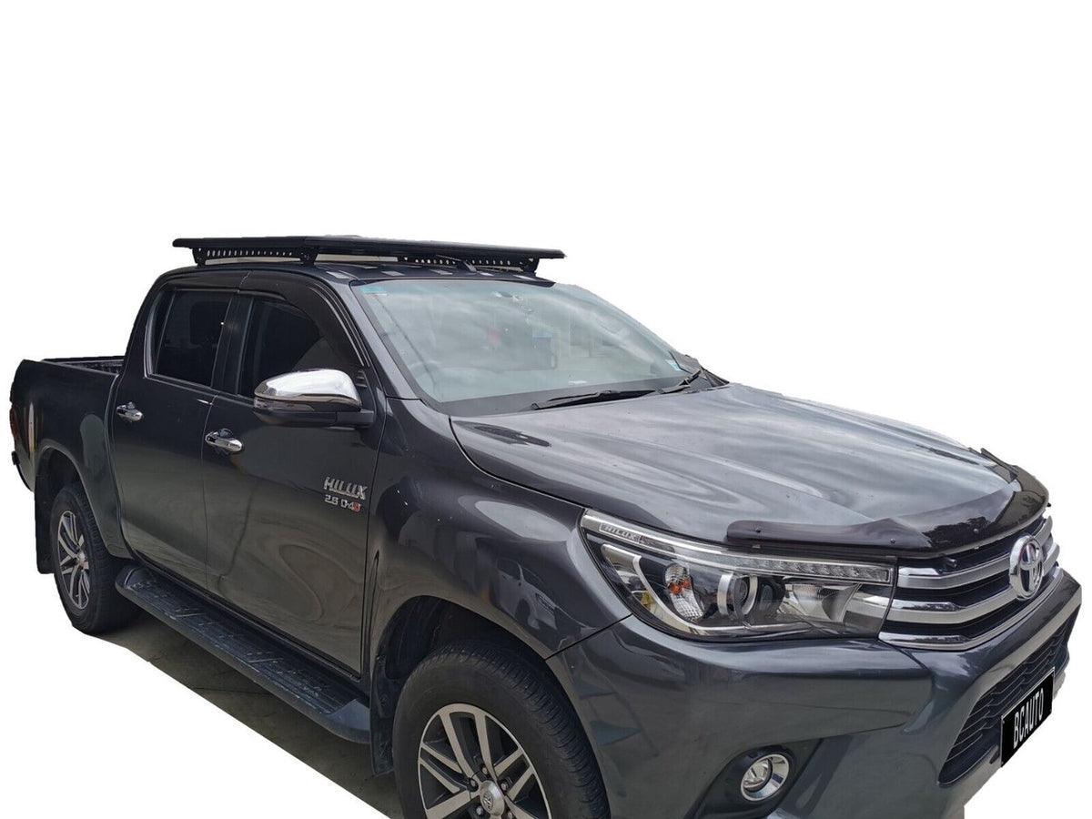 Aluminium Roof Rack for Toyota HILUX 2015+ Mk8 Mk9 Revo Black - Slim Factory Fitment