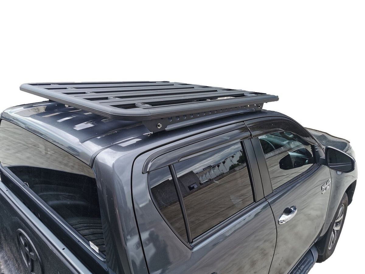 Aluminium Roof Rack for Toyota HILUX 2015+ Mk8 Mk9 Revo Black - Slim Factory Fitment