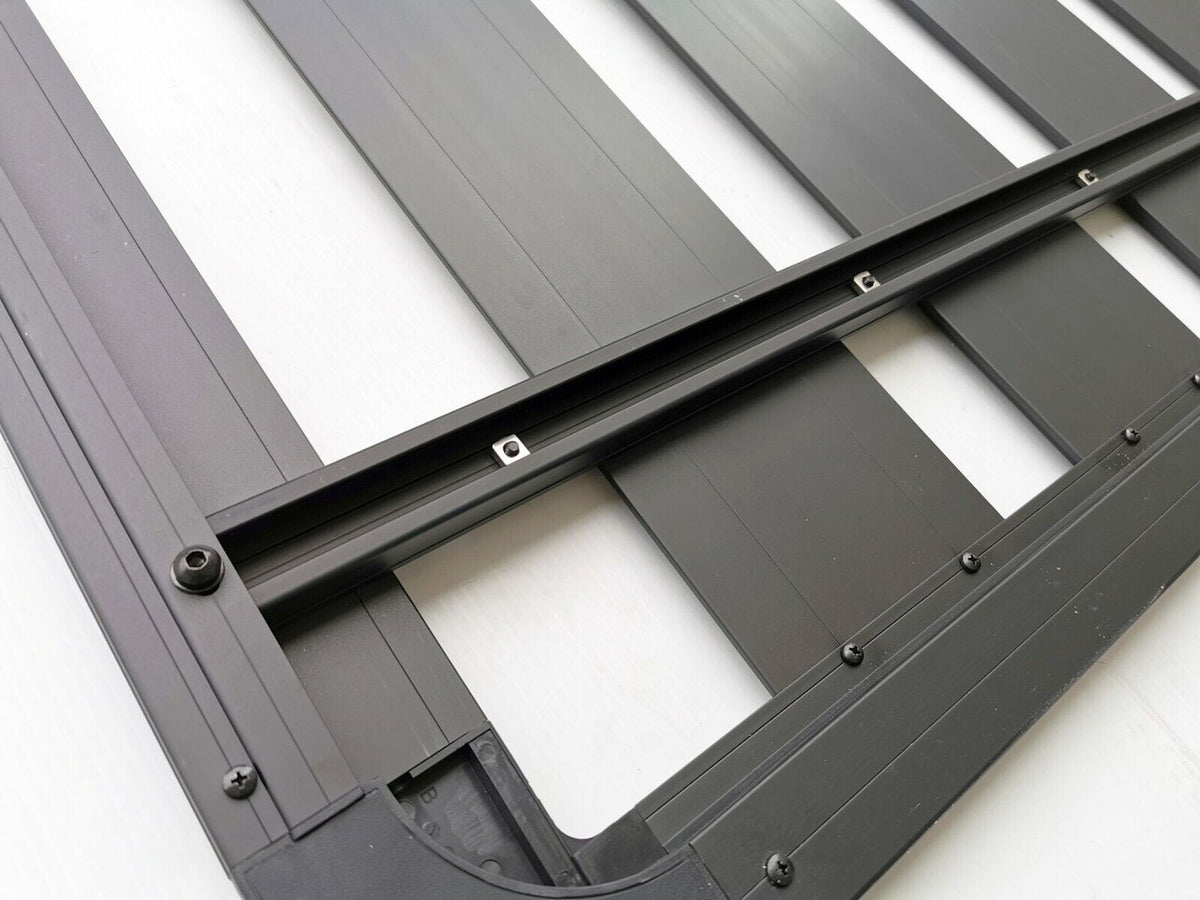 Aluminium Roof Rack for Toyota HILUX 2005-2015 Mk6 Mk7 VIGO Black - Slim Factory Fitment 135x125cm