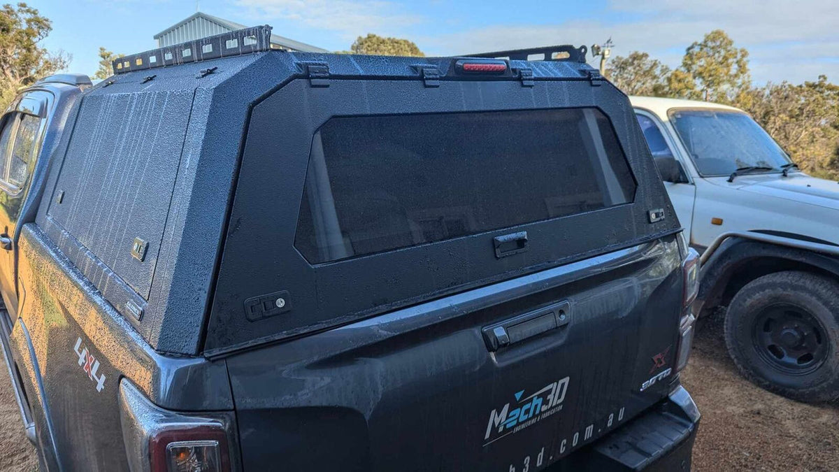 Isuzu D-Max Mk2 2012+ Rear Canopy Hardtop Double Cab Metal Black 4x4 Heavy Duty