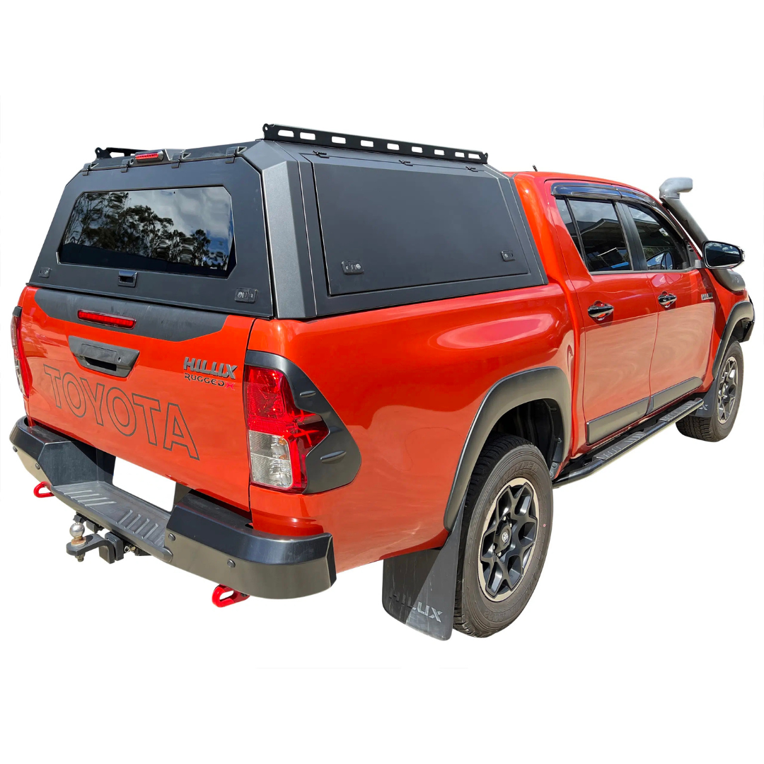 Canopy for Toyota Hilux 2005-2026 Rear Hardtop Double Cab Metal Black Heavy Duty