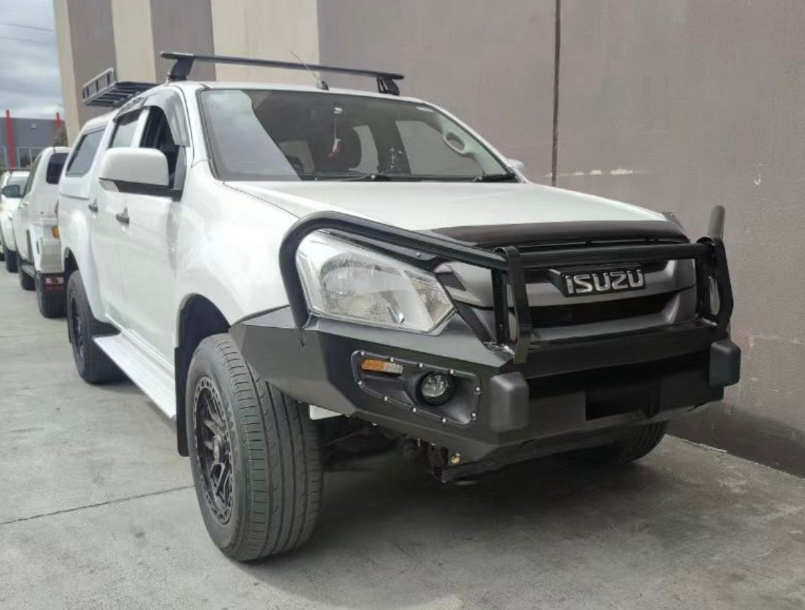 Steel Winch Bumper for ISUZU DMAX (2017-2019) Metal Bull Bar Oz Style D-MAX 4x4