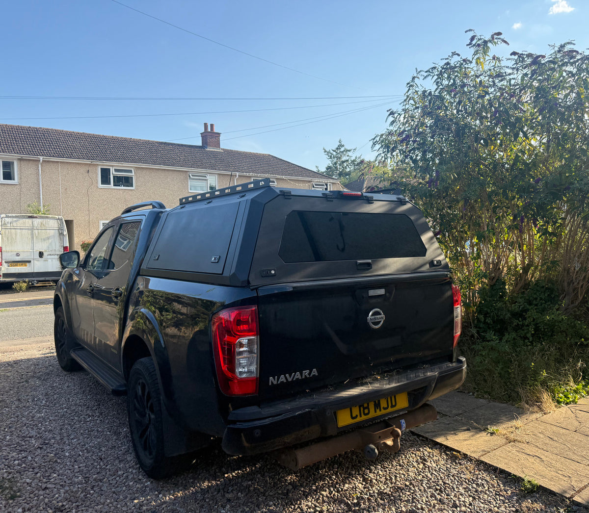 Rear Canopy Nissan Navara NP300 (2016+) Hardtop Double Cab Metal Black 4x4 Steel