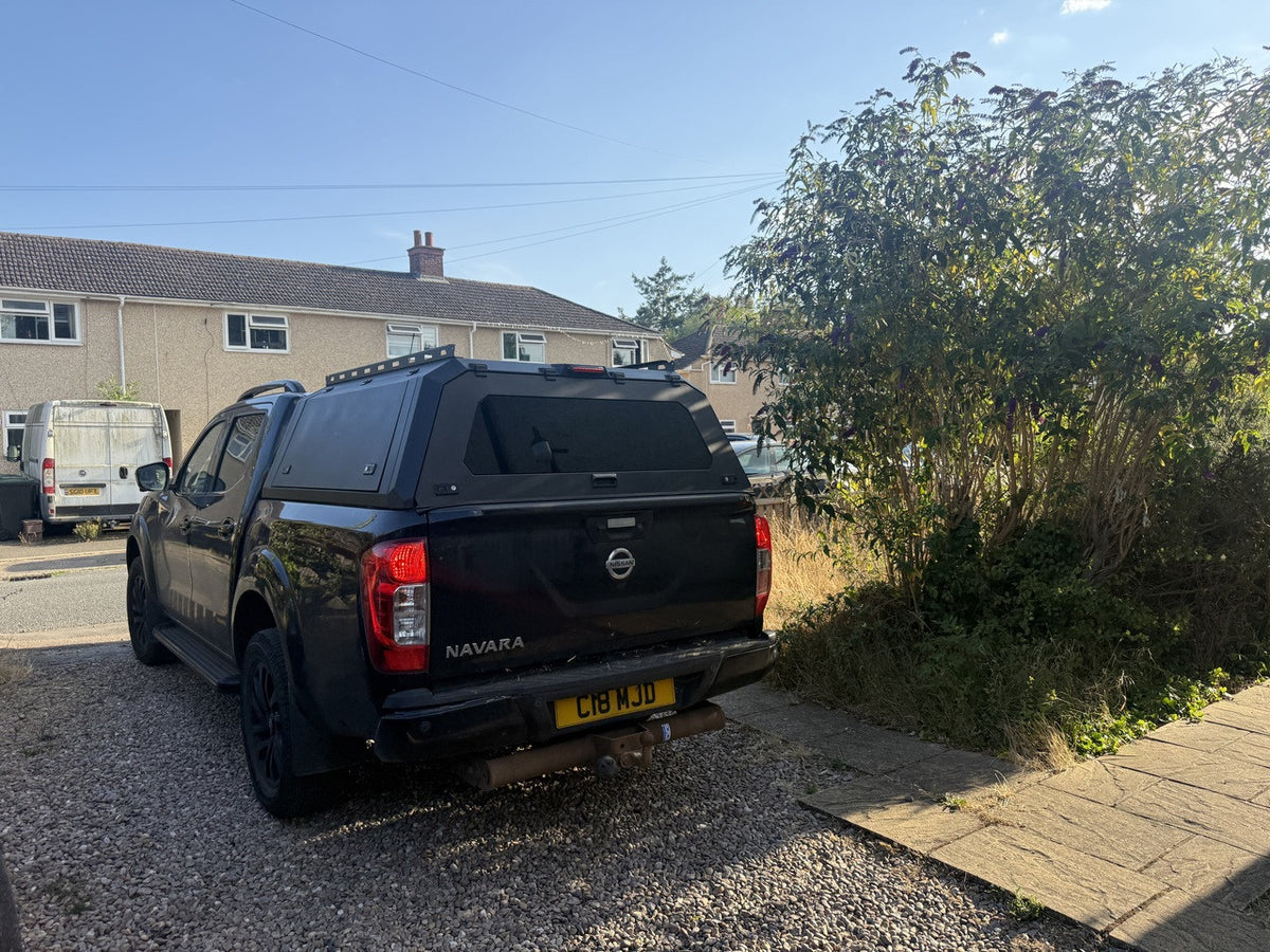 Rear Canopy Nissan Navara NP300 (2016+) Hardtop Double Cab Metal Black 4x4 Steel