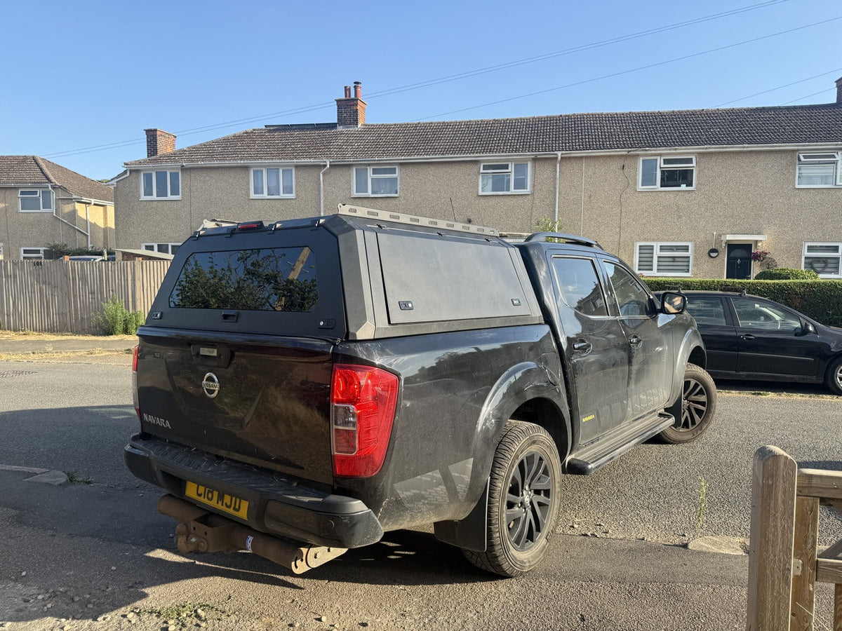 Rear Canopy Nissan Navara NP300 (2016+) Hardtop Double Cab Metal Black 4x4 Steel