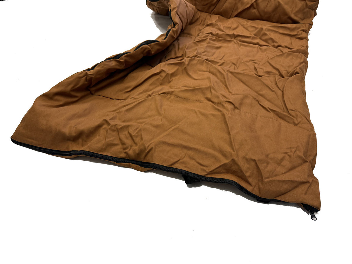 Premium 100% Cotton Canvas Sleeping Bag Single Person 2.7kg Heavy Thick