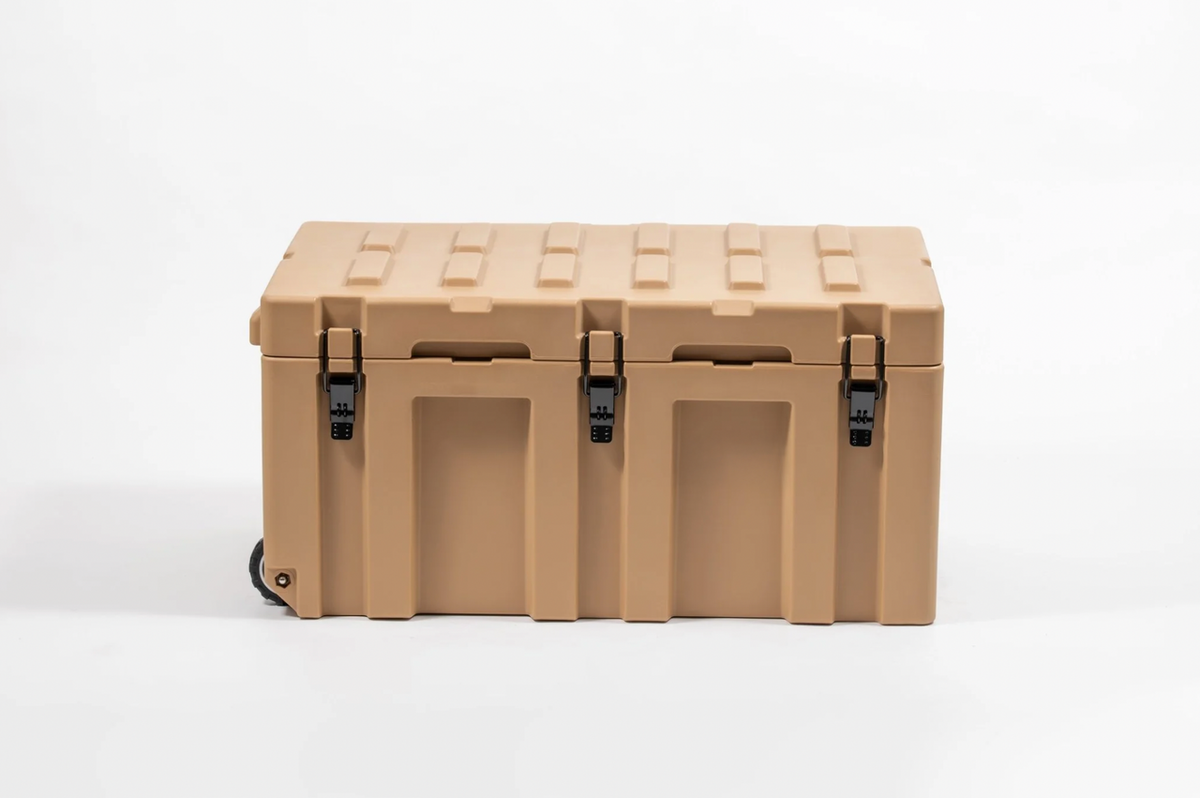 APEX4WD - 150L KHAKI TAN SAND - Storage Overland Case Box Waterproof Cargo 4x4