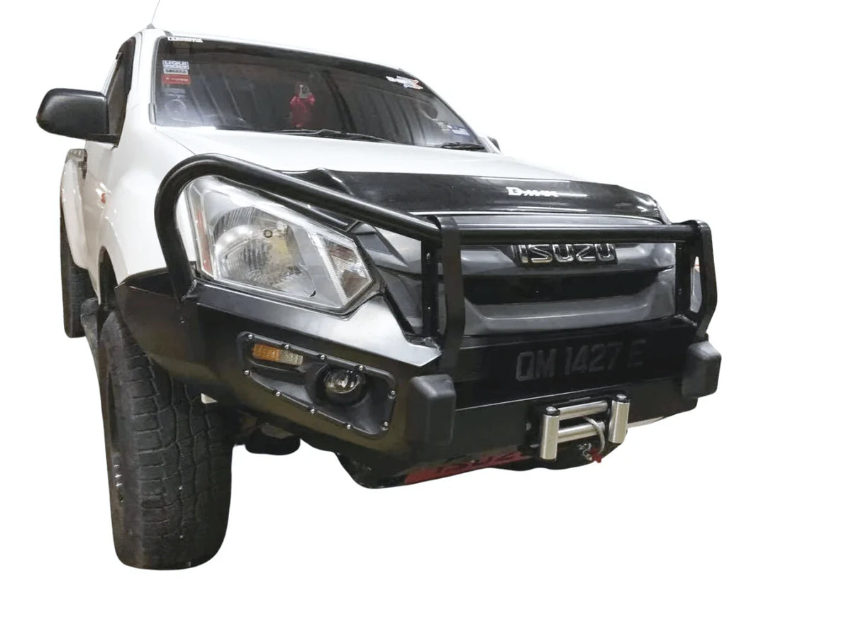 Steel Winch Bumper for ISUZU DMAX (2017-2019) Metal Bull Bar Oz Style D-MAX 4x4