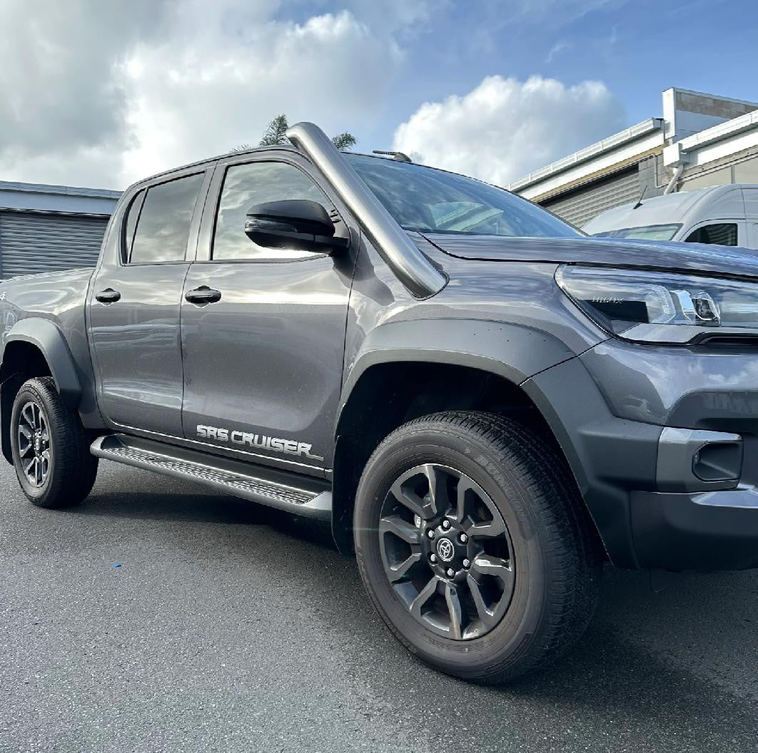 Silver Stainless Steel Snorkel For TOYOTA HILUX MK8 2015+ Raised Air Intake Revo