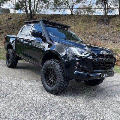 Silver Stainless Steel Snorkel For ISUZU D-MAX 2012+ Raised Air Intake DMAX 4x4 Bare Metal Finish