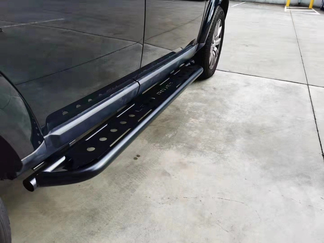 Black Steel Side Steps for Land Rover Discovery 3 4 2012-2017 4x4 Rock Sliders Bars