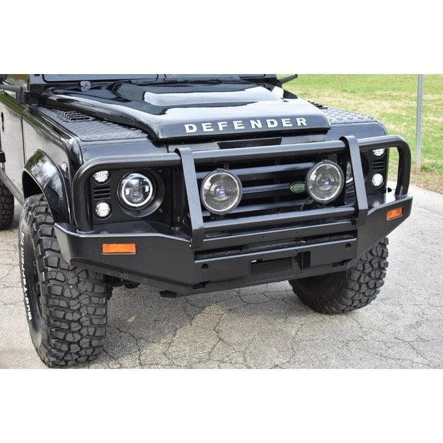 Steel Winch Bumper for Land Rover Defender L316 (1990-2016) Metal Bull Bar Oz Style