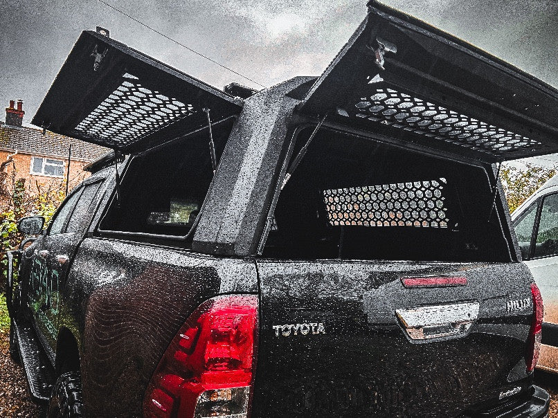 NEW! Aluminium “RAID” Canopy for Toyota Hilux 2016+ Double Cab Metal Black Apex4WD Cover