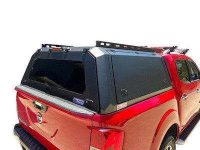 Rear Canopy Nissan Navara NP300 (2016+) Hardtop Double Cab Metal Black 4x4 Steel