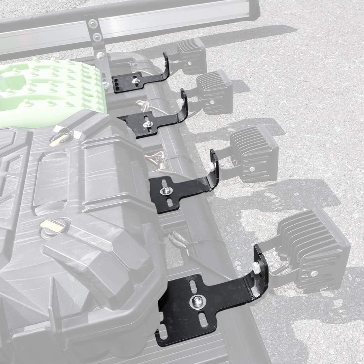 APEX4WD Roof Rack Light Mount Kit (Set of 4) for Aluminium Roof Rack Mounting
