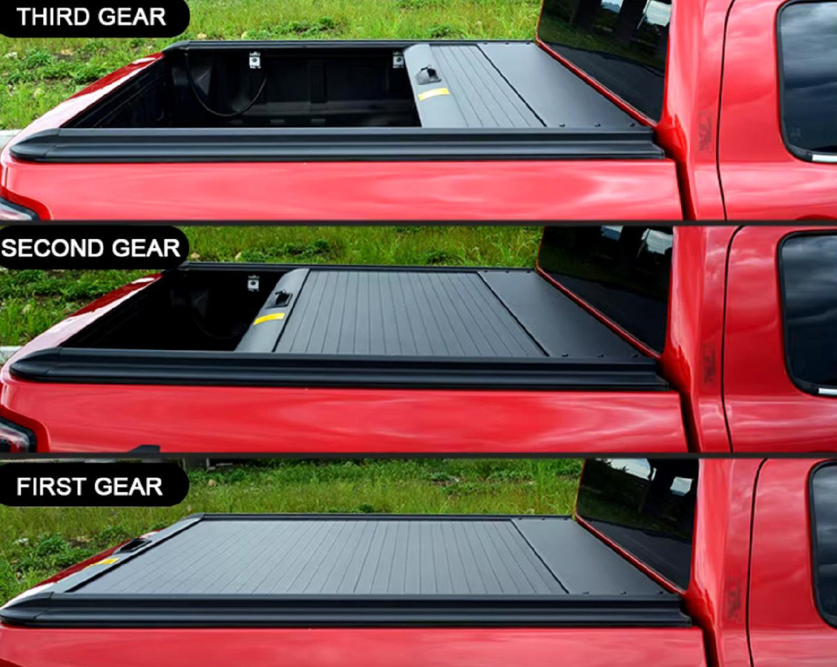 Tonneau Cover Roller Shutter for Nissan Navara NP300 2016+ Double Cab Bed Black