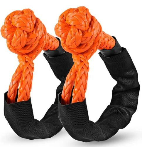 2x 17T Synthetic Soft Shackle 55cm Rugged Off Road Vehicle Recovery Heavy Duty