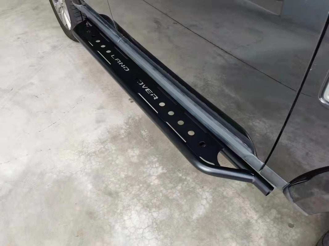Black Steel Side Steps for Land Rover Discovery 3 4 2012-2017 4x4 Rock Sliders Bars