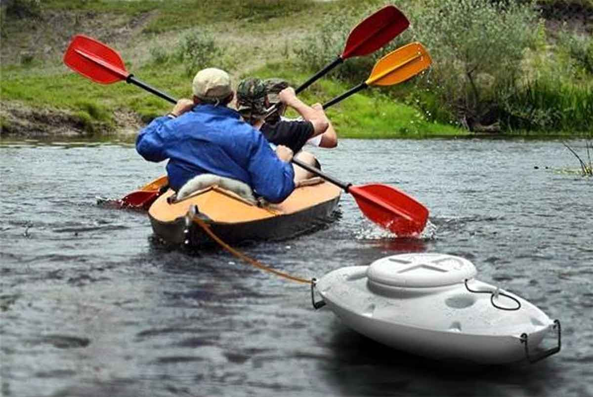 Kayak Ice Box Towable Cooler Storage Floating Boat Paddle Board Canoe Plastic Mini Kayak Drinks Holder