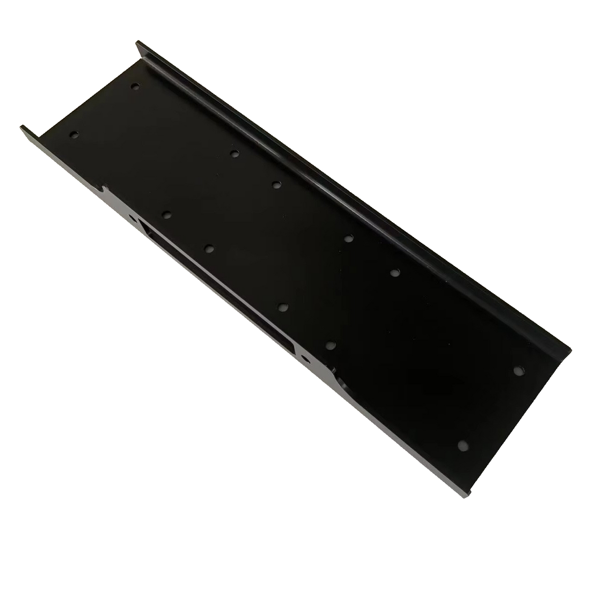 Steel Winch Mounting Plate for 13500lbs Winches Universal Fit Black Steel 65cm
