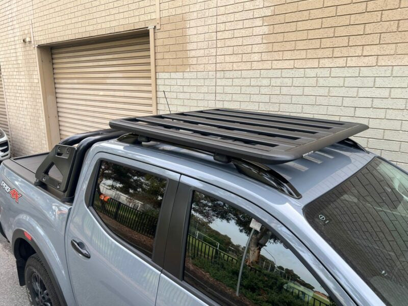 Aluminium Roof Rack for Toyota HILUX 2005-2015 Mk6 Mk7 VIGO Black - Slim Factory Fitment 135x125cm