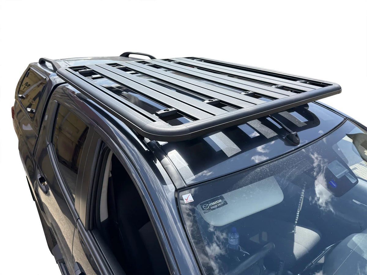 Aluminium Roof Rack for Mitsubishi L200 (2015-2021) Series 5 & 6 (MQ & MR) Black - Slim Factory Fitment