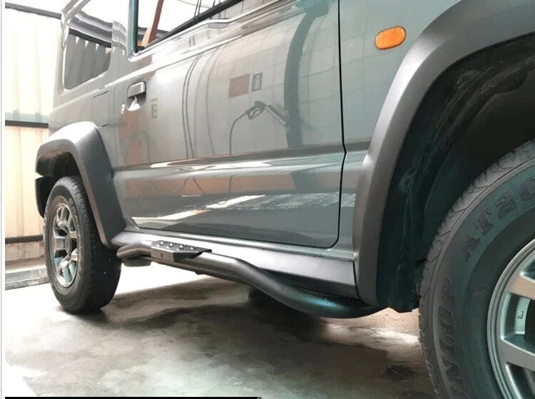 Side Steps for SUZUKI JIMNY JB74 (2018+) - Bolt On Rock Tree Sliders Bars 4x4