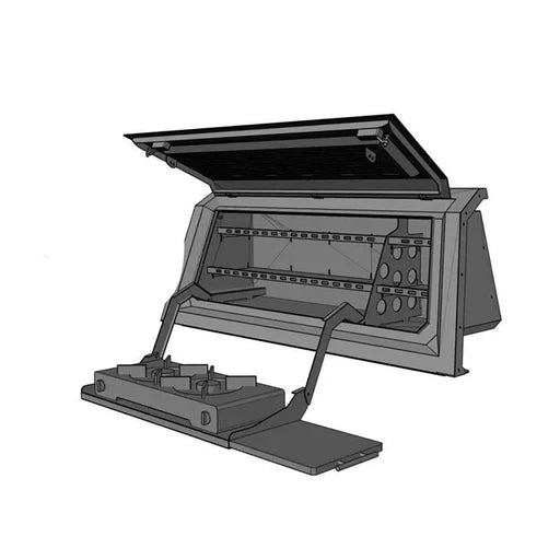 LEFT Side Storage Canopy Section Fold Out Kitchen For Steel Pickup Truck Canopy